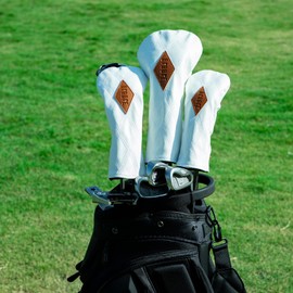Golf Club Headcover Premium Embroidered PU Leather Birdie Birds Goblet Golf Headcover Driver Cover (DR) Fairway Wood (FW) Utility (UT) (Driver (1 Pc)) (Driver (1 Pc))