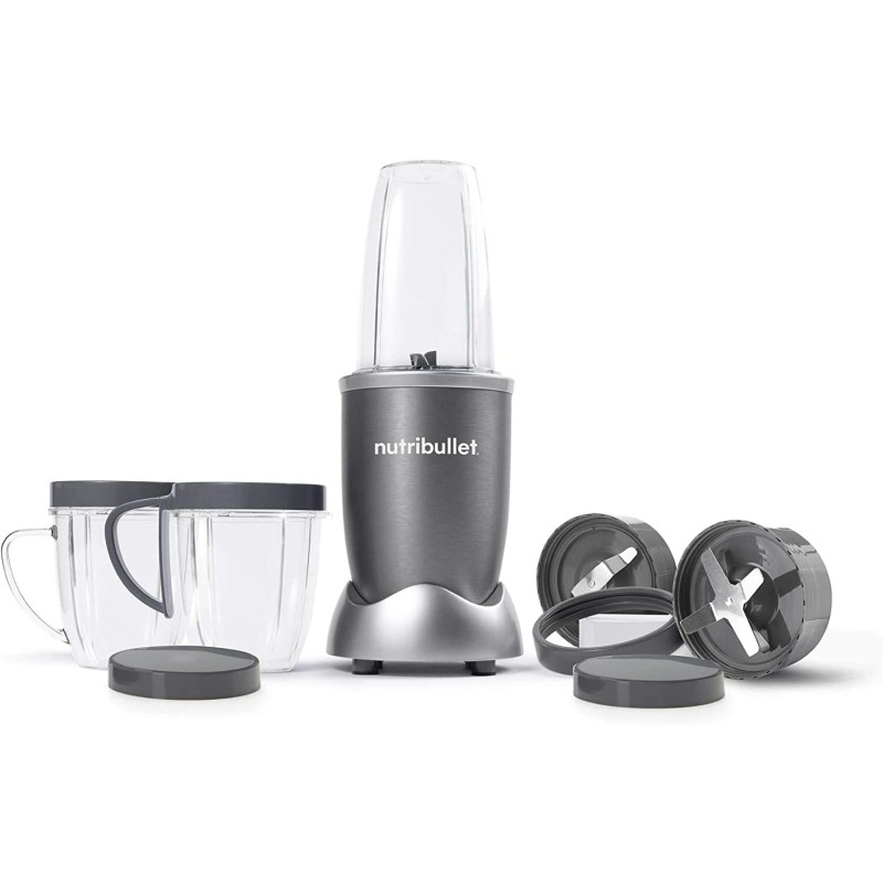 Magic Bullet NutriBullet NBR-1201 12-Piece High-Speed Blender/Mixer System, Gray (600