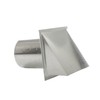 FAMCO Galvanized Steel Hooded Wall Vent with Screen, Used for