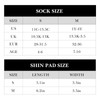 Linkidea Kids Soccer Socks with Shin Guards, 2 Pairs Breathable