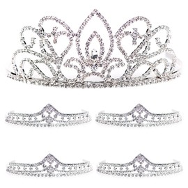 Anderson's Adela/Cleo 5-Piece Crystal Tiara Set, Pageant Crowns, Wedding Tiaras, Queen and Princess Prom Tiaras Set Homecoming, Pageant, Wedding, School Dance, Award, Costume, Party, Event