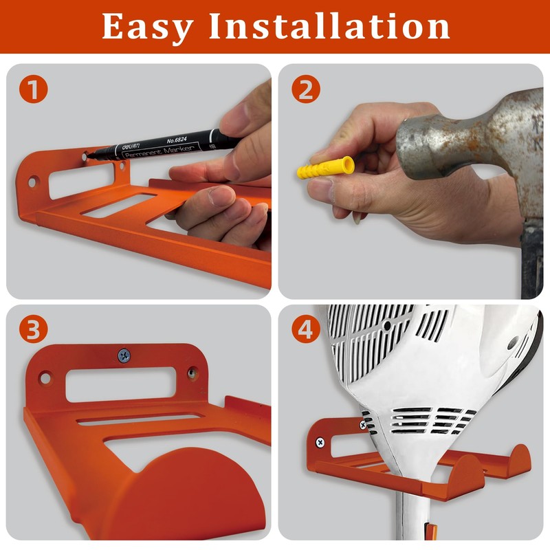Weed Eater Hanger -1 Pack Heavy Duty Trimmer Rack Wall