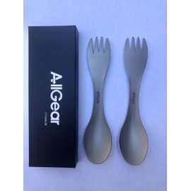 ALLGEAR Titanium Outdoor Camping and Travel Spork, 2-Pack