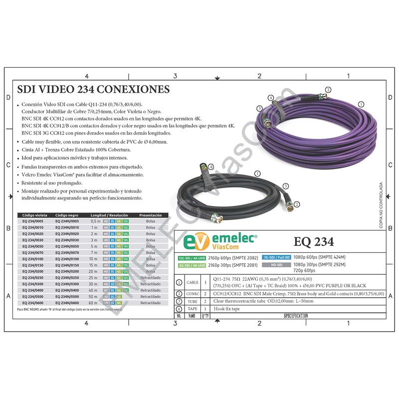 Emelec VíasCom EQ234 10 Metros Violet
