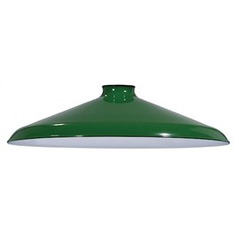 B&P Lamp® Green, Industrial Style Metal Shade, 14" Diameter