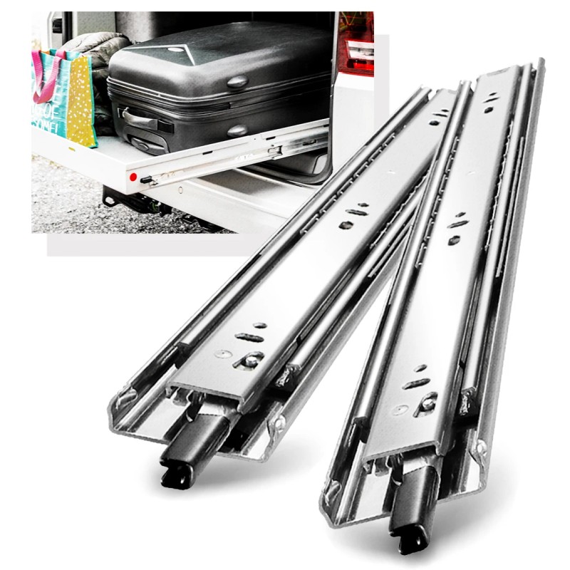 YENUO Heavy Duty Locking Drawer Slides 68kg Lbs - Full
