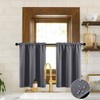 XTMYI Small Bathroom Window Curtain Waterproof Short Blackout Curtains for
