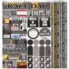 Reminisce TRUC-100 Running Cardstock Sticker, 12" by 12", Multicolor