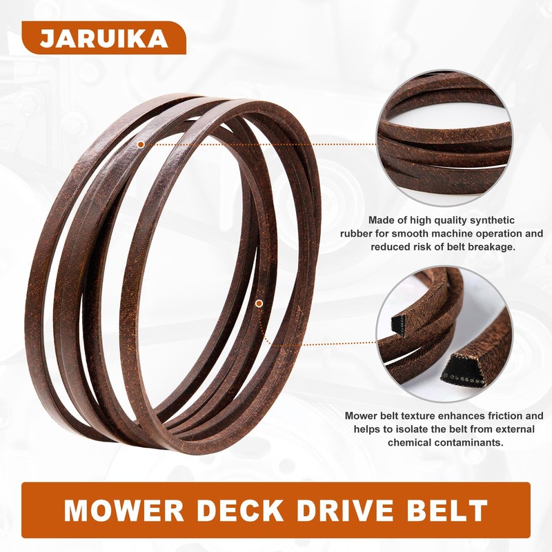 Jaruika 592855201 Drive Belt Replacement for Husqvarna K46 YTH18542 YTH22V46