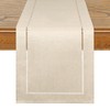 LOMOHOO Beige Table Runner 108Inches Long Linen Table Runner,Farmhouse Table