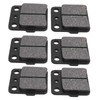 6PCS Front Rear Brake Pads 06435 HA5 671 High Strength