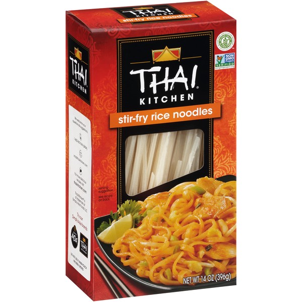 Thai Kitchen Gluten Free Stir Fry Rice Noodles, 14 oz (Pack of 6)