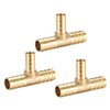sourcing map Hose Reducer Barbed Three-Way Connector 12 x 10