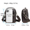 Contacts Full Grain Leather Small Messenger Bag for Men Travel