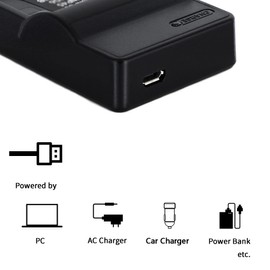 DB-L80 USB Charger for Sanyo Xacti DMX-CG10, DMX-CG11, DMX-CS1, DMX-GH1, VPC-CG10, VPC-CG100, VPC-CG20, VPC-CG21, VPC-CG88, VPC-CS1, VPC-GH1, VPC-GH2, VPC-GH3, VPC-GH4, VPC-PD1 Camera and More