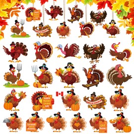 Hang 21Pcs Thanksgiving Ornaments for Tree Thanksgiving Tree Decorations Turkey Ornaments for Tree Friendsgiving Party Decorations Thanksgiving Party Decorations Thanksgiving Party Supplies