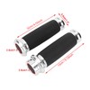 1Pair Universal Motorcycle 25mm Handgrip Aluminum+Rubber Anti Slip Handlebar Grip