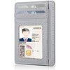 Teskyer Mini Wallet Men's Small Card Case, PU Leather Slim