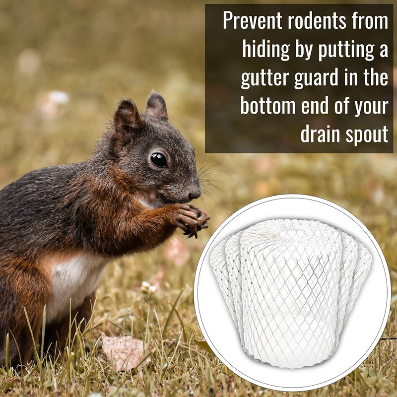 Gutter Guard (6 Pack) Leaf Filter Gutter Strainer & Downspout