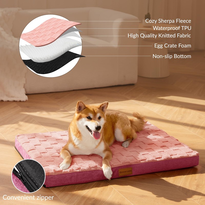 Patas Lague Orthopedic XL Dog Bed Large Sized Dog 48''X30'',