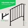 VIVOSUN Outdoor Handrail, 3 Step Stair Handrail, 40" x 36"