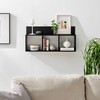 Danya B. Modern 3 Cube Floating Wall Shelf with Display