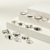 15 PCS Personality Silver Knuckle Rings Sets for Women, Boho