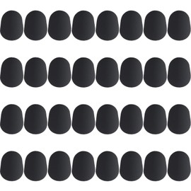 Quesuc 32 Pieces Mouthpiece Cushion 0.8 mm Mouthpiece Patches for Alto and Tenor Saxophone and Clarinet,Black