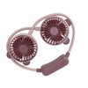 Portable Neck Fan Dual Head Bendable Wearable USB Rechargeable Hand