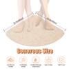 EXGUEACK Corner Shower Mats Non Slip 23.6" x 23.6", Quadrant