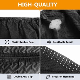 200 Pack Shoe Covers Disposable Non Slip, Black Non Woven Fabric Boot Covers for Indoors Breathable Slip Resistant Durable Boot&Shoes Cover, Protector Covers Fits Virtually Most Shoes