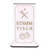 Dekolando Home Accessories Engraved Table Stand with Saying - Stammtisch
