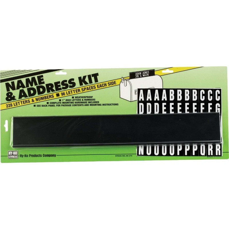 Midwest Fastener Hy-Ko Mailbox Name And Address Kit - 1