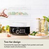BELLA Two Tier Food Steamer with Stackable Baskets & Removable