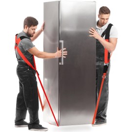 Ytonet Moving Straps, Lifting Straps for Move Furniture, 2-Person Shoulder Lifting and Moving System for Appliances, Mattresses, Heavy Objects up to 800lbs, Furniture Strap Round Sling, Orange