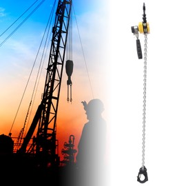 QUSKLISU Mini Chain Hoist, G80 Grade Chain Ratchet Lever Hoist with Hook, Portable Adjustable Chain Come Along Lever Chain Hoist Suitable for Warehouse Garage Auto Machinery (1/4 Ton, 10 FT)