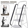 Valeo 5 Step Ladder with Handrails,500 Lbs Capacity,Folding Step Stool