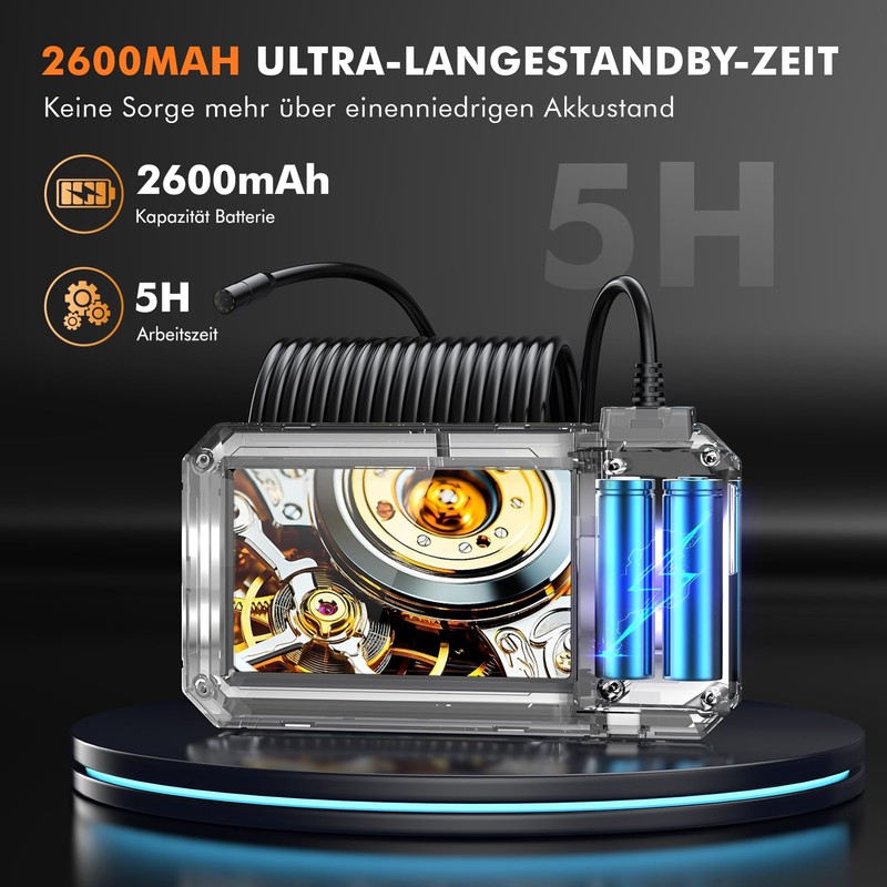 iWarmbase 4.3 Inch Endoscope Camera with Light, 1080 HD Industrial