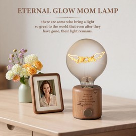 PIKPEOD Memorial Decorative Night Light, Sympathy Bereavement Gifts Ideas for Loss of Mom,Vintage Edison Light Bulb in Memory of Mom Gifts, Remembrance Memorial Gifts, Condolences Funeral Gifts