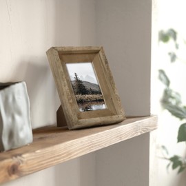 Rustic 8x10 Picture Frame, Reclaimed Barnwood Frame with Tempered Glass, Distressed Gallery Frame Set, Mounting or Table Display for Photos Posters