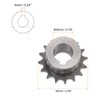 sourcing map 06B Roller Sprocket 16T Pitch 3/8 Inch 20