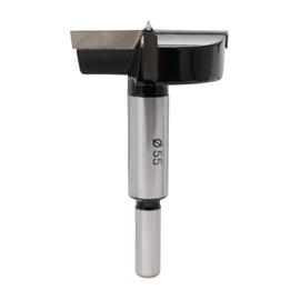 Forstner Drill Bits 55mm (2-5/32 inch) Tungsten Carbide Upgraded Version Higher Hardness Wood Hole Saw Auger Opener Woodworking Drilling Tool Wood Cutter