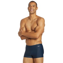 Sporti Traje de baño de pierna cuadrada sólida, marino, 30