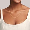 Jewlpire 14K Plated Gold Chain Necklace for Women, 2MM Rope