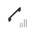 Modket 10 Pack Euro Slim Cabinet Handle Pull Solid Aluminum