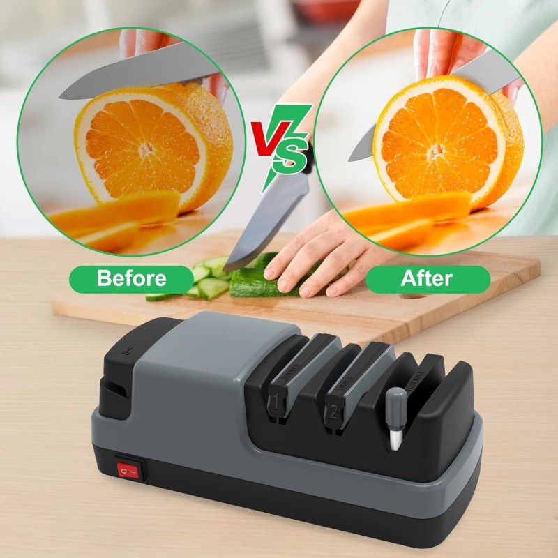 Knife Electric Knife Sharpener- 4 in 1 Electric Knife Sharpeners
