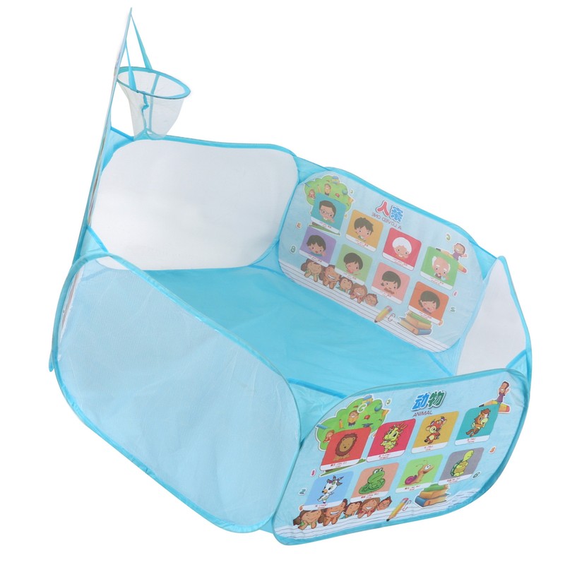 Children's 1.2m Basketball Pool Big Safe Foldable Blue Kids Indoor