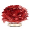 Feather Table Lamp Stepless Dimming USB Charging Touch Control LED