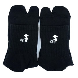 5 Senses for Walking, Women's, Normal Surface, Tabi Socks, Women's, Tabi Socks, Two-Toe Socks, Made in Japan, Bunions, Pilgrimage, Black