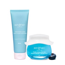 Dot & Key Pore Care Combo | Cleanser 100ml, Gel Moisturizer 60ml